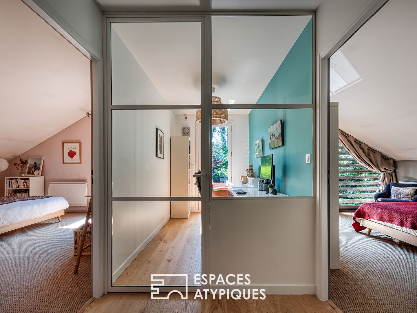 Maison familiale en ossature bois au coeur de la nature