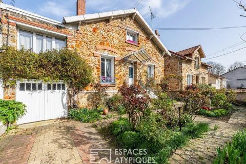 La charmante meulière avec extension et jardin paysagé