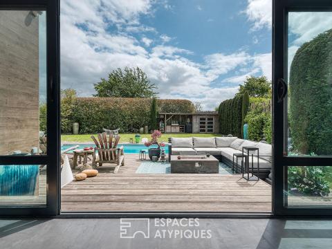 Maison d&rsquo;architecte contemporaine avec piscine