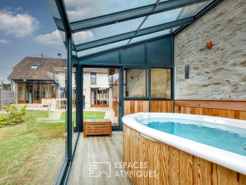 Maison en pierre alliant cachet de l&rsquo;ancien et confort contemporain