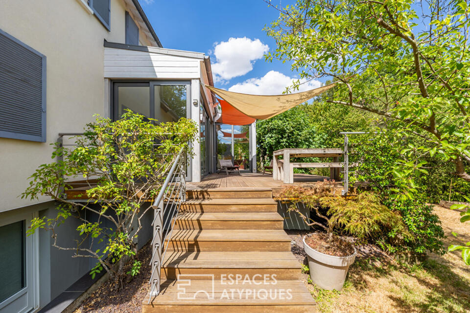 La maison familiale avec jardin sans vis-à-vis