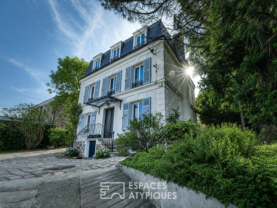 La maison de maître avec piscine et véranda