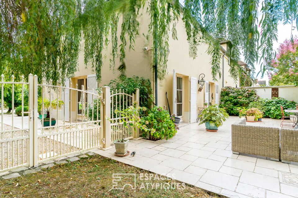 Maison contemporaine dans une ancienne ferme rénovée du XVIIIème siècle