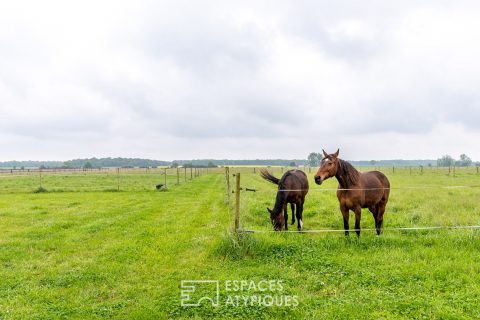 Haras et longère rénovée en Sud Touraine