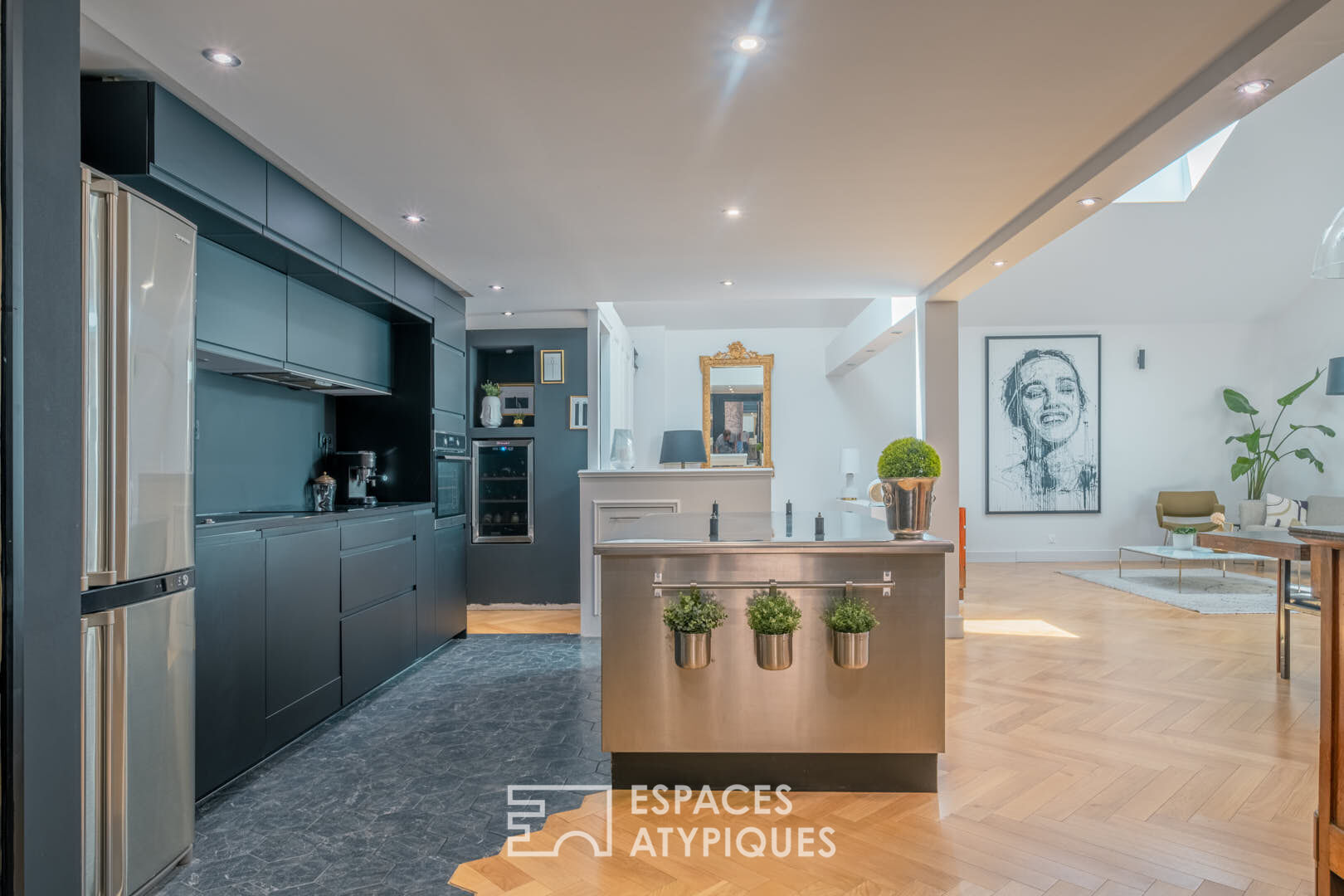 Élégante réhabilitation de style loft