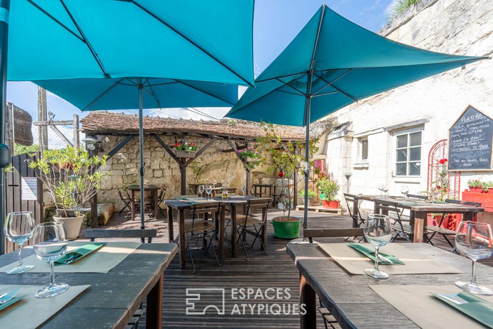 Resataurant pizzeria en troglodyte à Loches