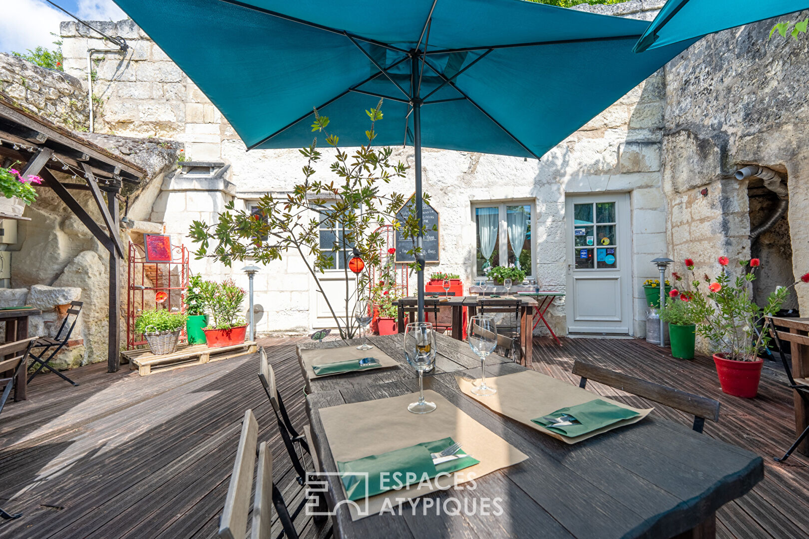 Restaurant pizzeria en troglodyte à Loches