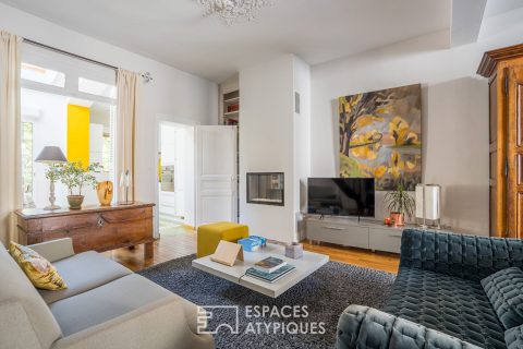 Particulier tourangeau avec jardin arboré dans un quartier recherché de Tours
