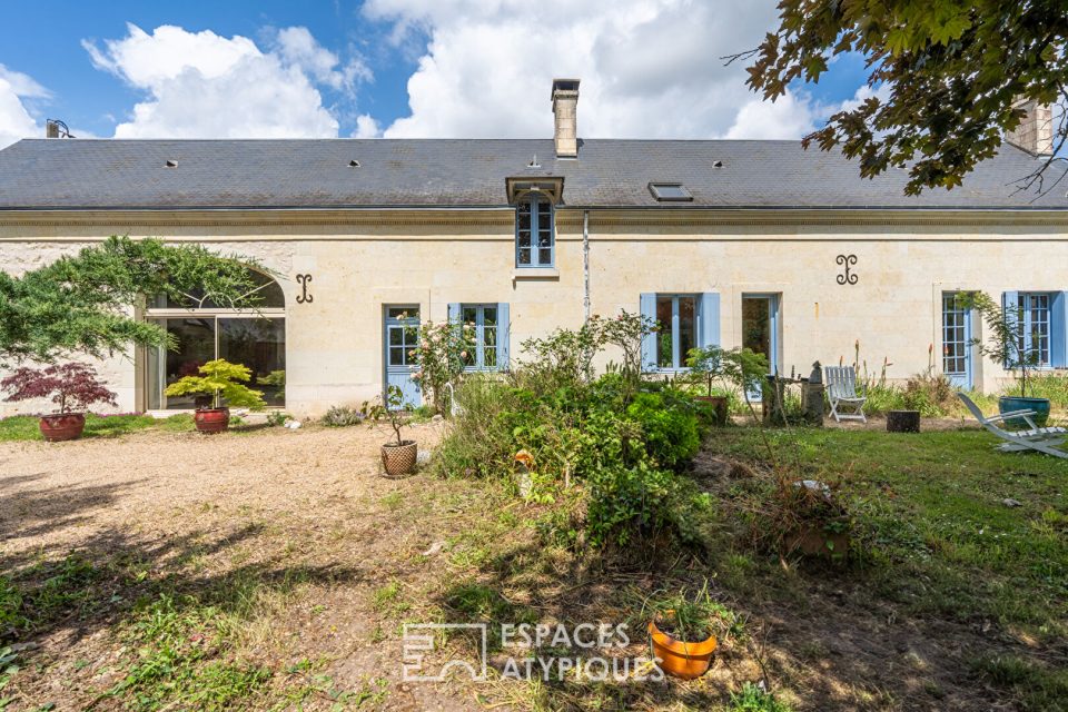 Longère de charme et jardin arboré