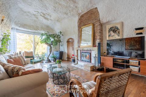 Troglodytique en coeur de ville avec vue panoramique