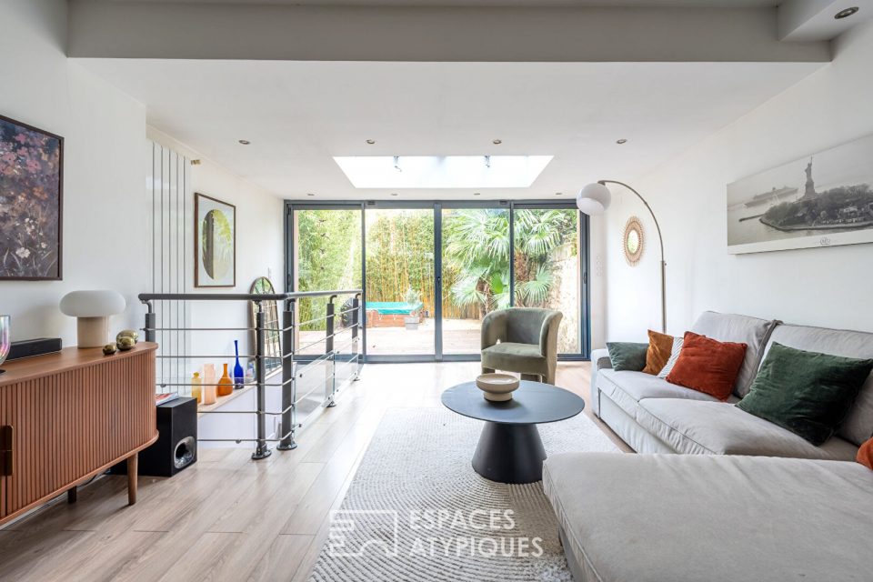 Appartement de caractère avec jardin et bassin privé aux Halles