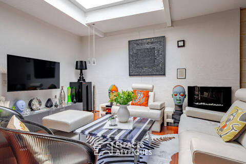 Duplex avec terrasse secrète sur les toits aux Halles