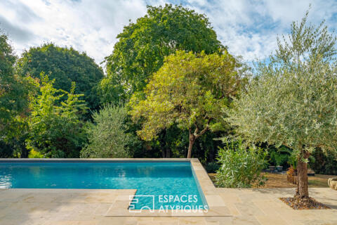 Longère de caractère avec piscine à l&rsquo;orée de la forêt de Chinon