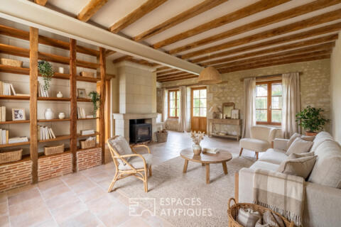 Ancien corps de ferme rénové avec gîte au coeur de la vallée de la Vienne