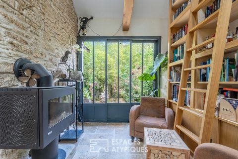 Renovated house with cottage in its green setting