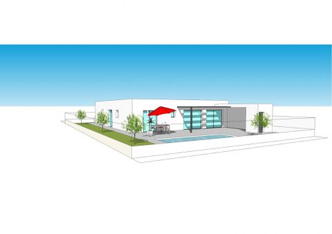 Villa contemporaine neuve avec piscine à Thézan-des-Corbières