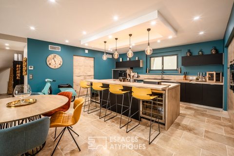 Maison de ville rénovée avec piscine et garage entre mer et Corbières