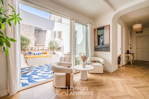 Appartement de caractère avec terrasse et garage proche des Halles de Narbonne