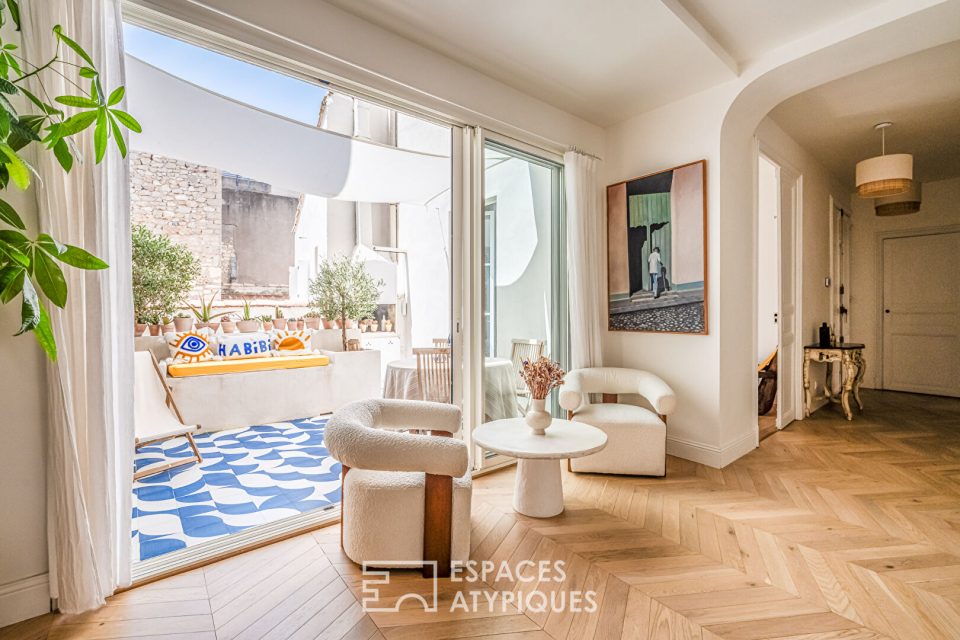 Appartement de caractère avec terrasse et garage proche des Halles de Narbonne