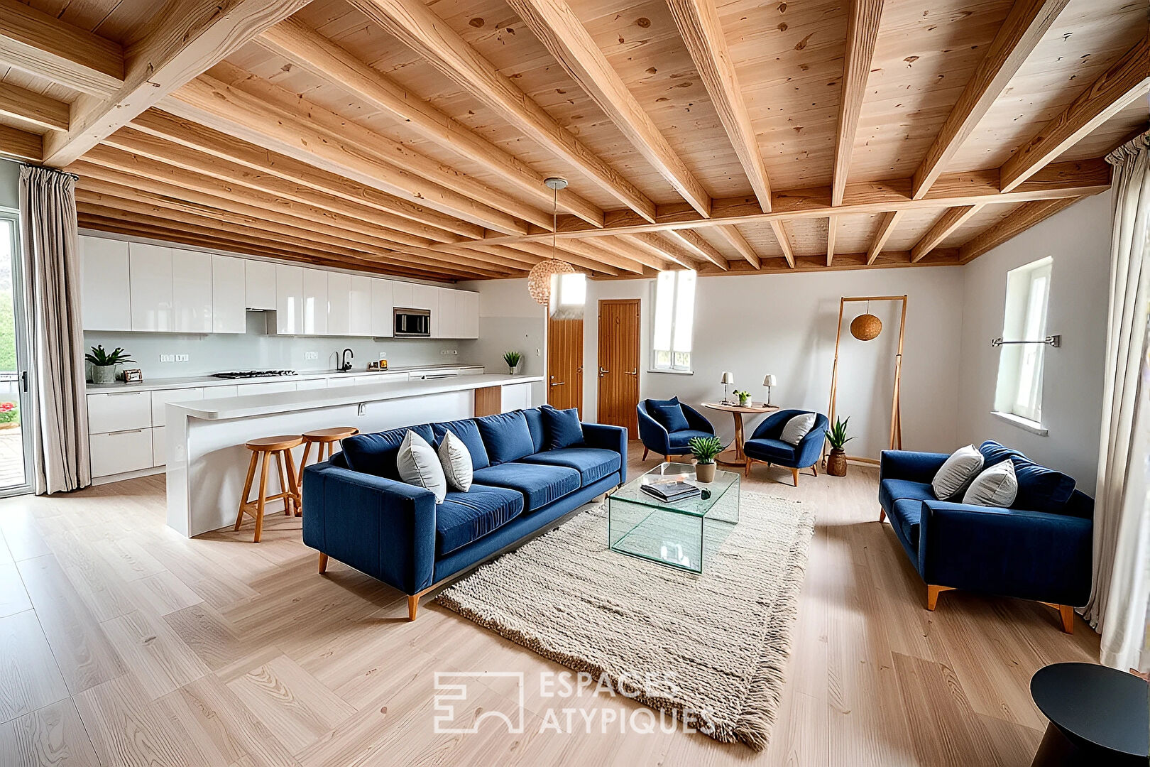 Loft en dernier étage avec vue sur les toits de Narbonne