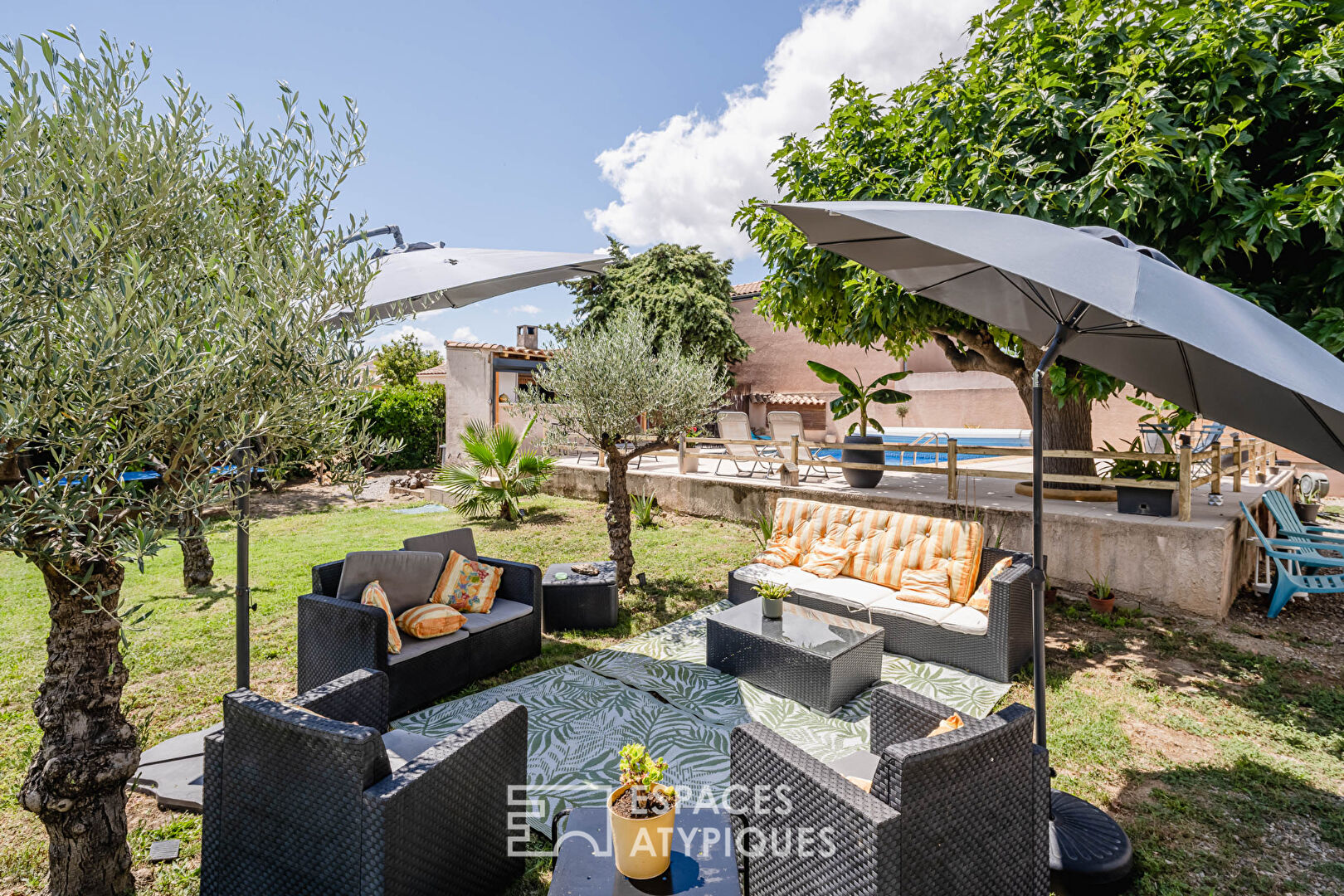 Peaceful Setting near Narbonne – Unique Property with Pool and Landscaped Garden