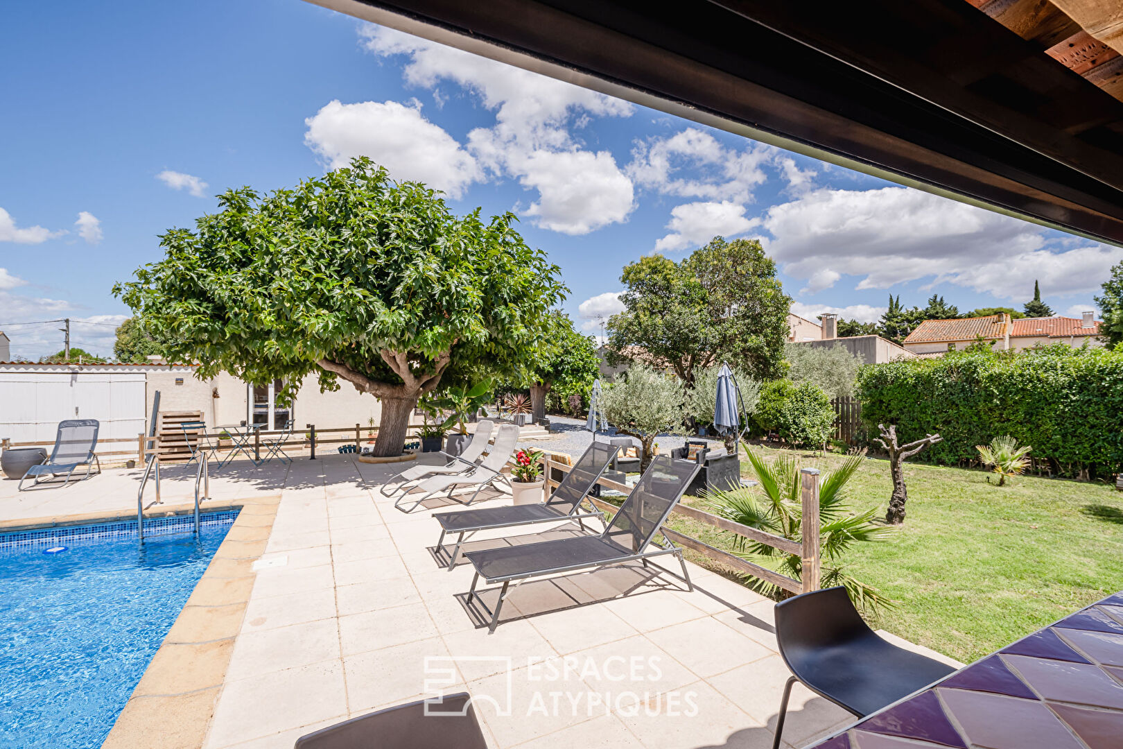 Peaceful Setting near Narbonne – Unique Property with Pool and Landscaped Garden