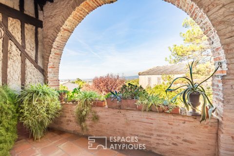 Demeure de caractère avec colombages, voûtes et jardin intimiste entre Carcassonne et Castelnaudary