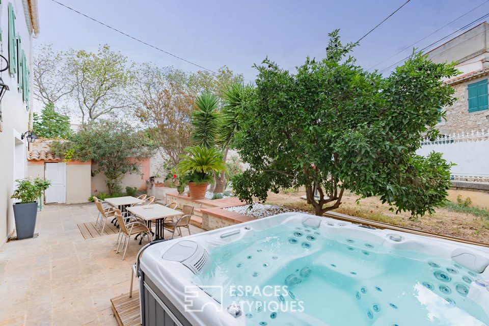 Maison familiale et chambres d'hôtes - 328 m² rénovés au coeur des Corbières