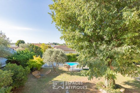 Mansion on the banks of the Canal du Midi in Carcassonne