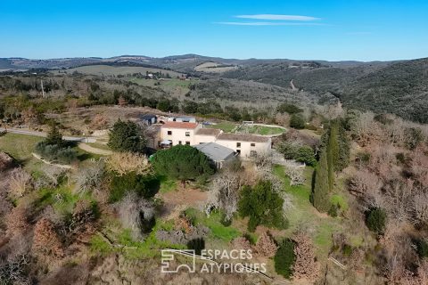 Domaine naturel de 42 ha clos avec ferme rénovée et gîte – Triangle Carcassonne, Limoux, Bram