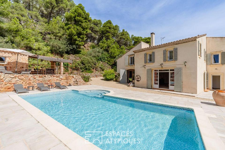 Bastide d'exception avec piscine à Narbonne Plage