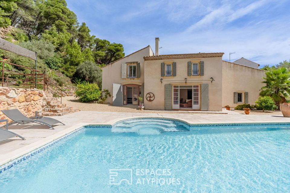 Bastide d'exception avec piscine à Narbonne Plage