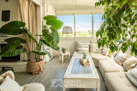 Demeure de charme, plage des chalets à Gruissan Plage- Entre mer et Clape