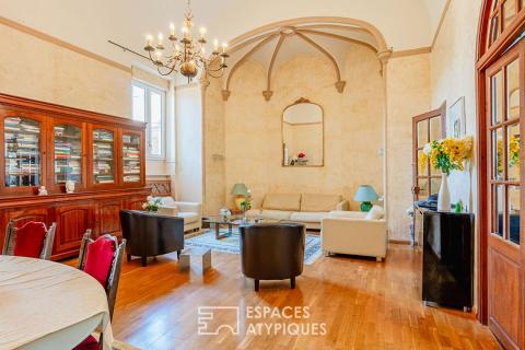Appartement renaissance unique avec jardin privatif et garage