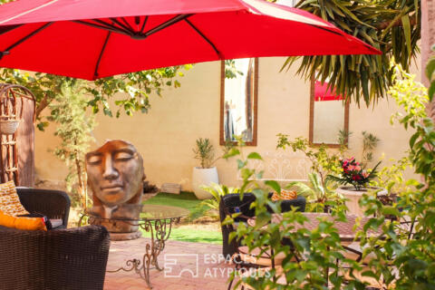 Appartement renaissance unique avec jardin privatif et garage