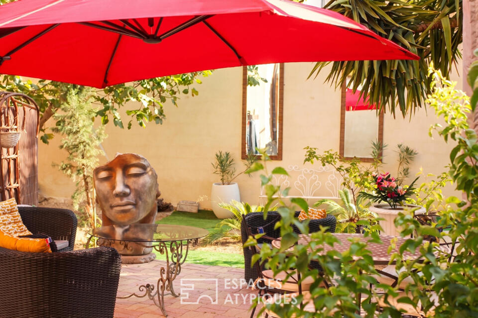 Appartement renaissance unique avec jardin privatif et garage