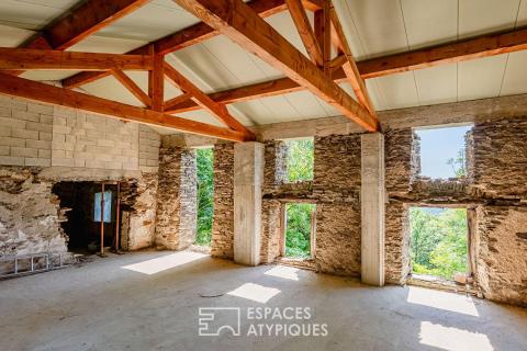 Ancienne ferme de caractère et 16 hectares au coeur de la Montagne Noire