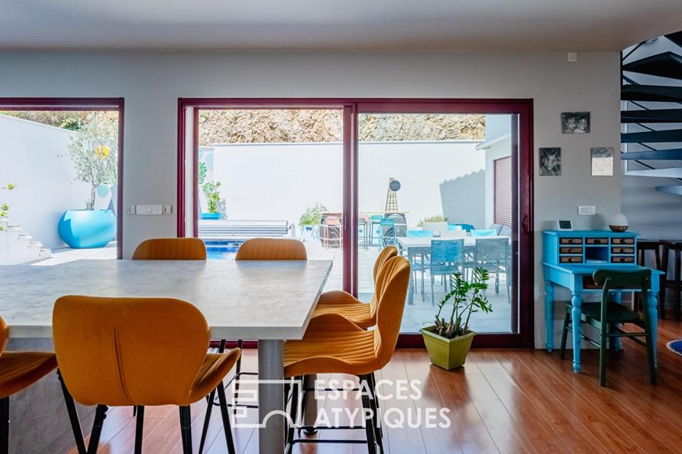 Villa contemporaine avec piscine - Hauts de Narbonne
