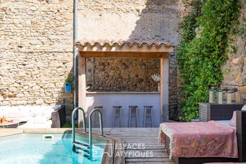 Maison de caractère avec piscine au coeur de Peyriac-Minervois