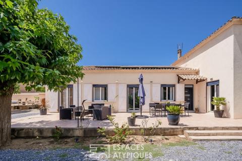 Propriété avec piscine et terrain arboré proche de Narbonne