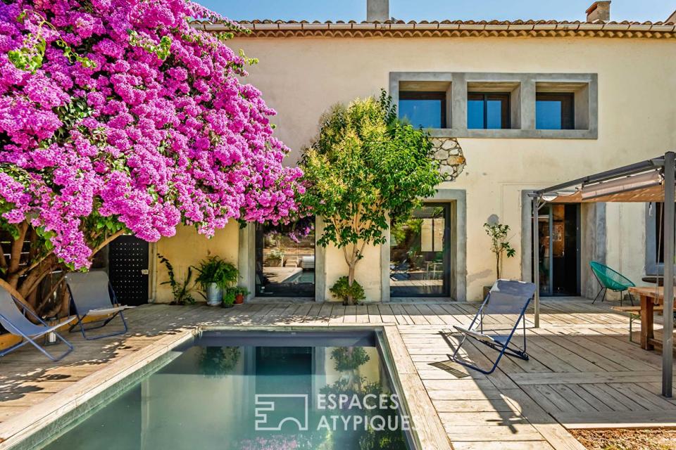 Maison de caractère avec jardin, piscine et DPE A à 20 mins de Narbonne
