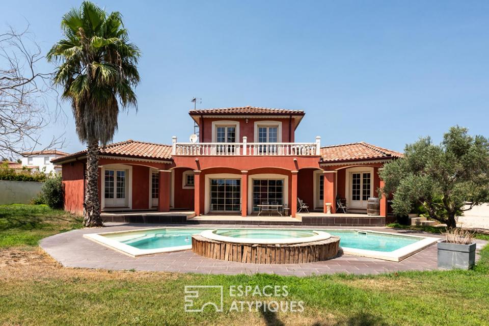 Maison d'architecte néo provençale dans un quartier prisé de Narbonne