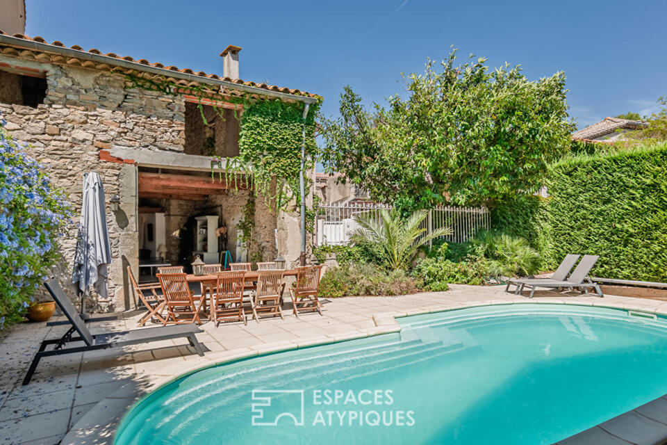 Maison de maître, gîte indépendant et espace bien-être avec piscine