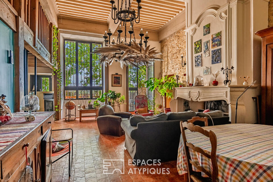 Maison de caractère avec terrasse panoramique à Fabrezan