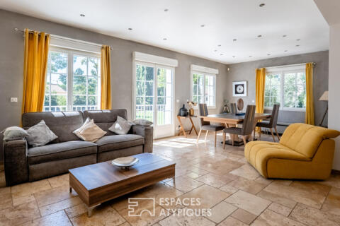 Maison de maître réinventée avec piscine chauffée