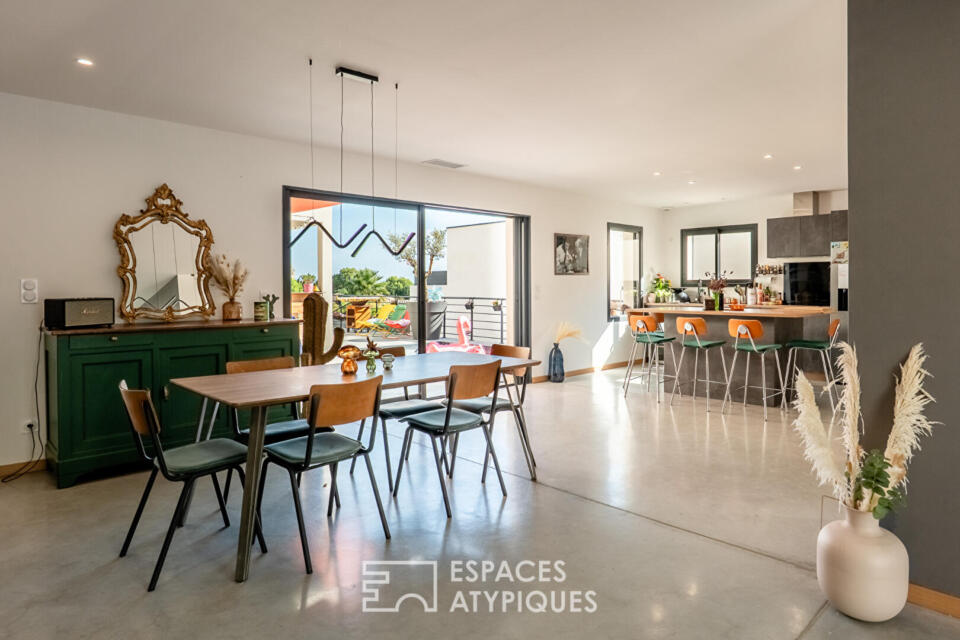 Villa contemporaine à Moussan, esprit d'architecte