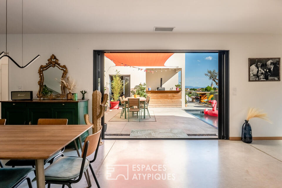 Villa contemporaine à Moussan, esprit d'architecte
