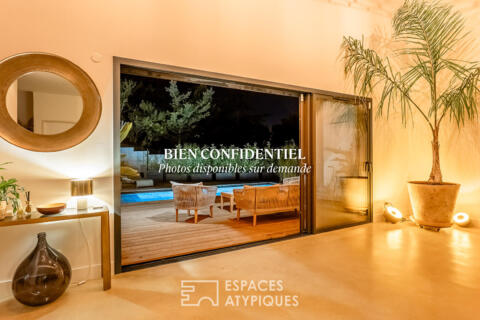 Villa d&rsquo;architecte neuve aux volumes spectaculaires et piscine effet Bali