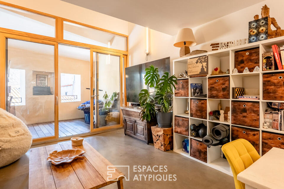 Duplex rénové avec terrasse à 5 minutes des plages
