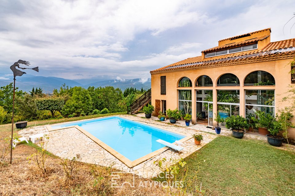66500 LOS MASOS - Maison d'architecte avec vue imprenable - Réf. 3841WL
